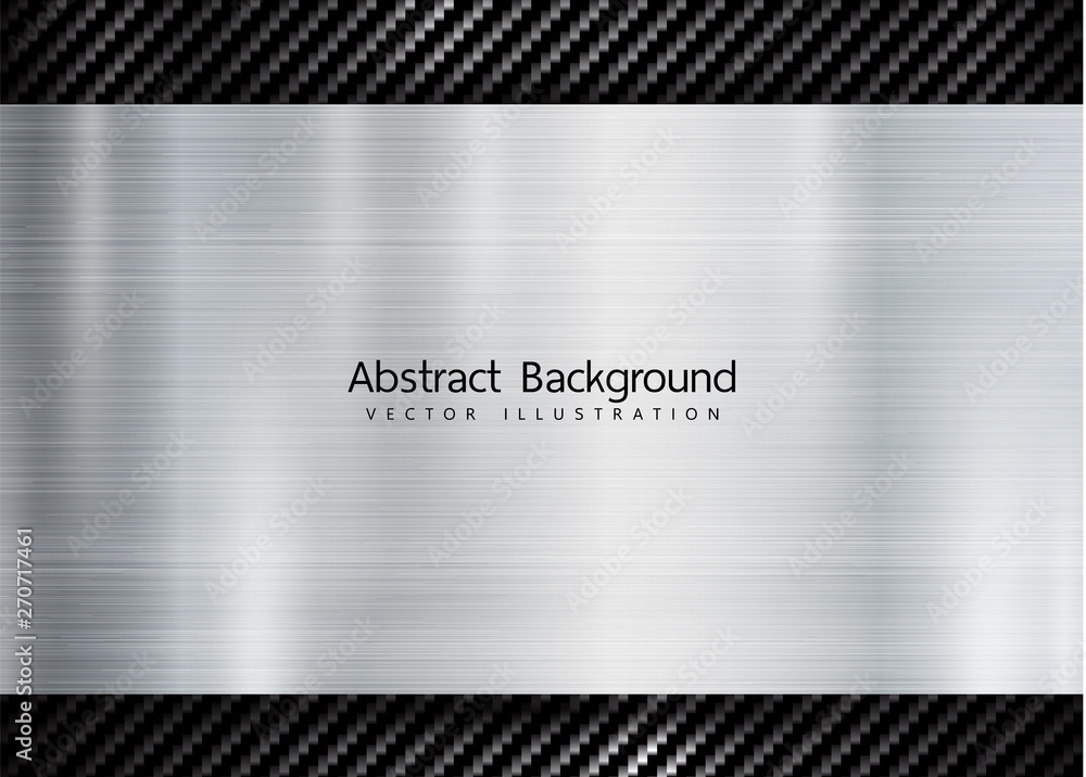 Aufkleber abstract metallic frame on carbon kevlar texture pattern tech sports innovation concept background .