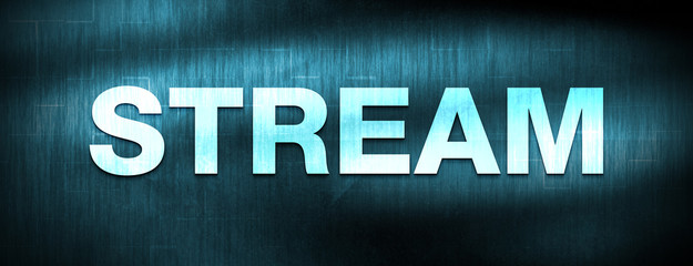 Stream abstract blue banner background