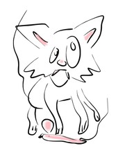 illustration of a cat