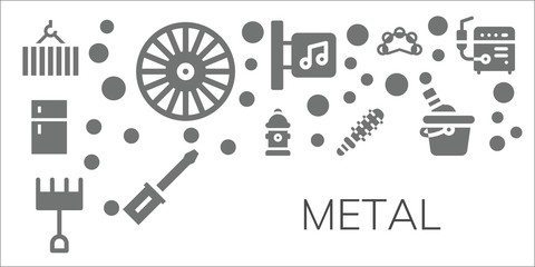 metal icon set