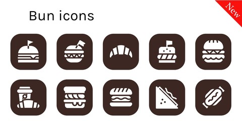bun icon set