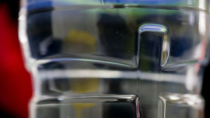 close up mineral water bottle