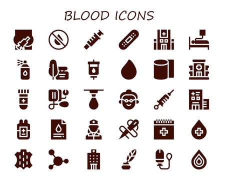 Blood Icon Set