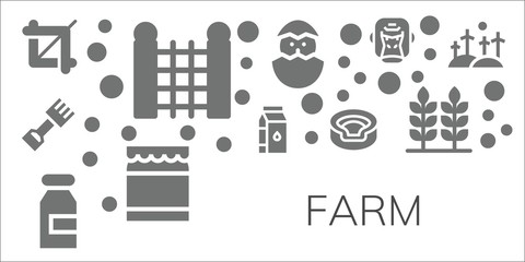 farm icon set