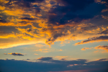 Fototapeta premium Landscape at the sunset