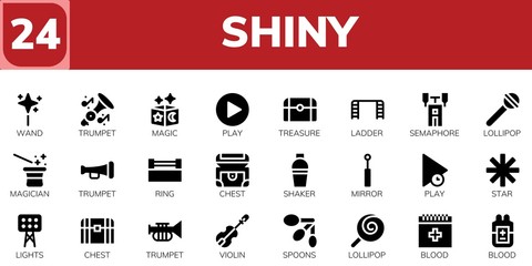 shiny icon set