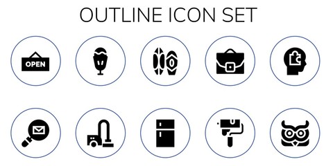 outline icon set