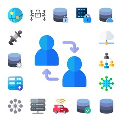 networking icon set