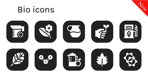 bio icon set