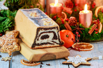 Christmas poppy seed cake.