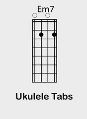 Ukulele chords E seventh minor