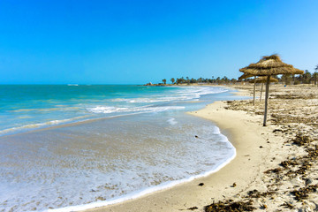 Tourist Zone Beaches on the Mediterranean Coast, Djerba, Tunisia