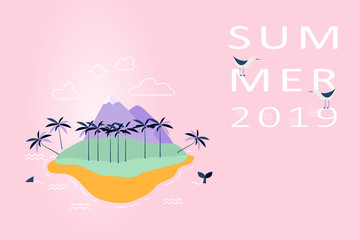 Summer Season vector concept illustration
