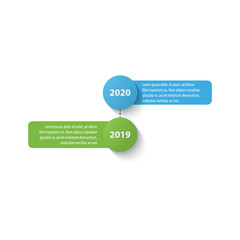 colorful timeline infographic with 2 options design template, Infographics management, finance, analytics, presentation. Vector illustration