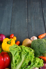 Fresh organic vegetables, healthy food.