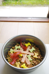 ミックスしたドッグフード