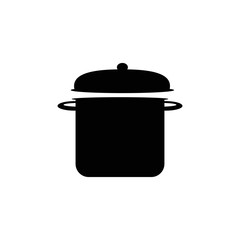 Kitchen Pan Icon on white background