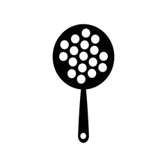 Kitchen Pan Icon on white background