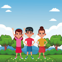 young kids avatar carton character