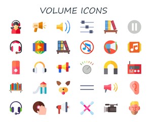 volume icon set