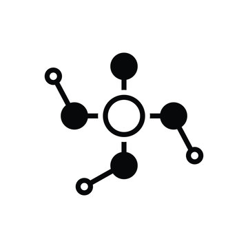 Black solid icon for phosphoric 