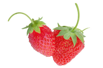 Red berry strawberry isolated on white background