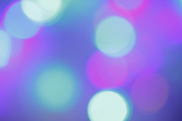 Multicolor garlands decoration bokeh used as background