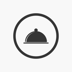 Cover food icon. New trendy food cover vector for app, logo, web, ui. Vector illustration.
