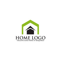 Real estate home logo design vector template