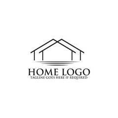Real estate home logo design vector template