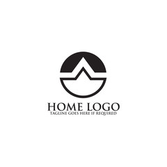 Real estate home logo design vector template