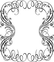Cascading Ornament Background Border