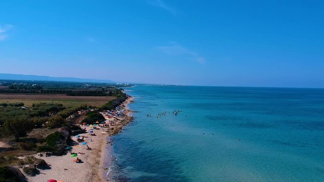 The Apulian Coast and beach Of Torre Canne, Ostuni - Puglia - Italy