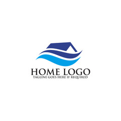 Real estate home logo design vector template
