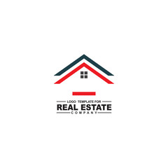 Real estate home logo design vector template