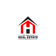 Real estate home logo design vector template