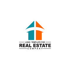 Real estate home logo design vector template