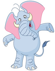 elephant spreading arms