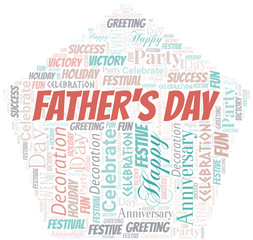 Father's Day Word Cloud. Wordcloud Made With Text.