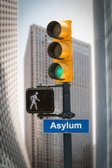 Street Sign to Asylum