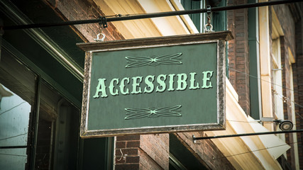 Street Sign to Accessible