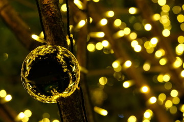 ツリー　飾り　金色