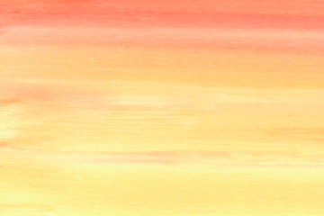 Hand drawn watercolor background of red, orange and yellow colors. Sunset bakground