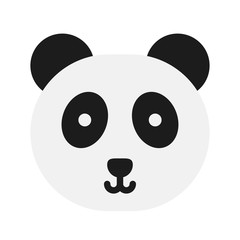 Panda face vector, Chinese lunar new year flat icon