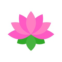 Lotus vector, Chinese lunar new year flat icon