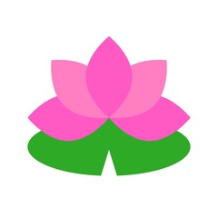 Lotus vector, Chinese lunar new year flat icon