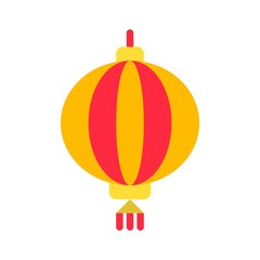 Lantern vector, Chinese lunar new year flat icon