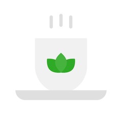 Hot drinks vector, Chinese lunar new year flat icon