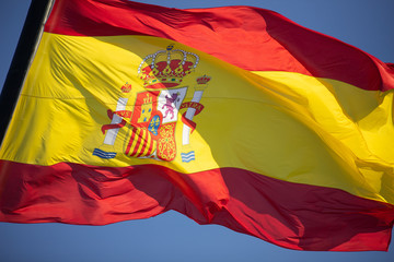 Details of the flag of Spain