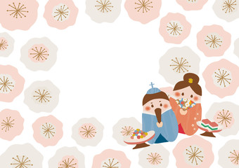 ひな祭りのフレーム	